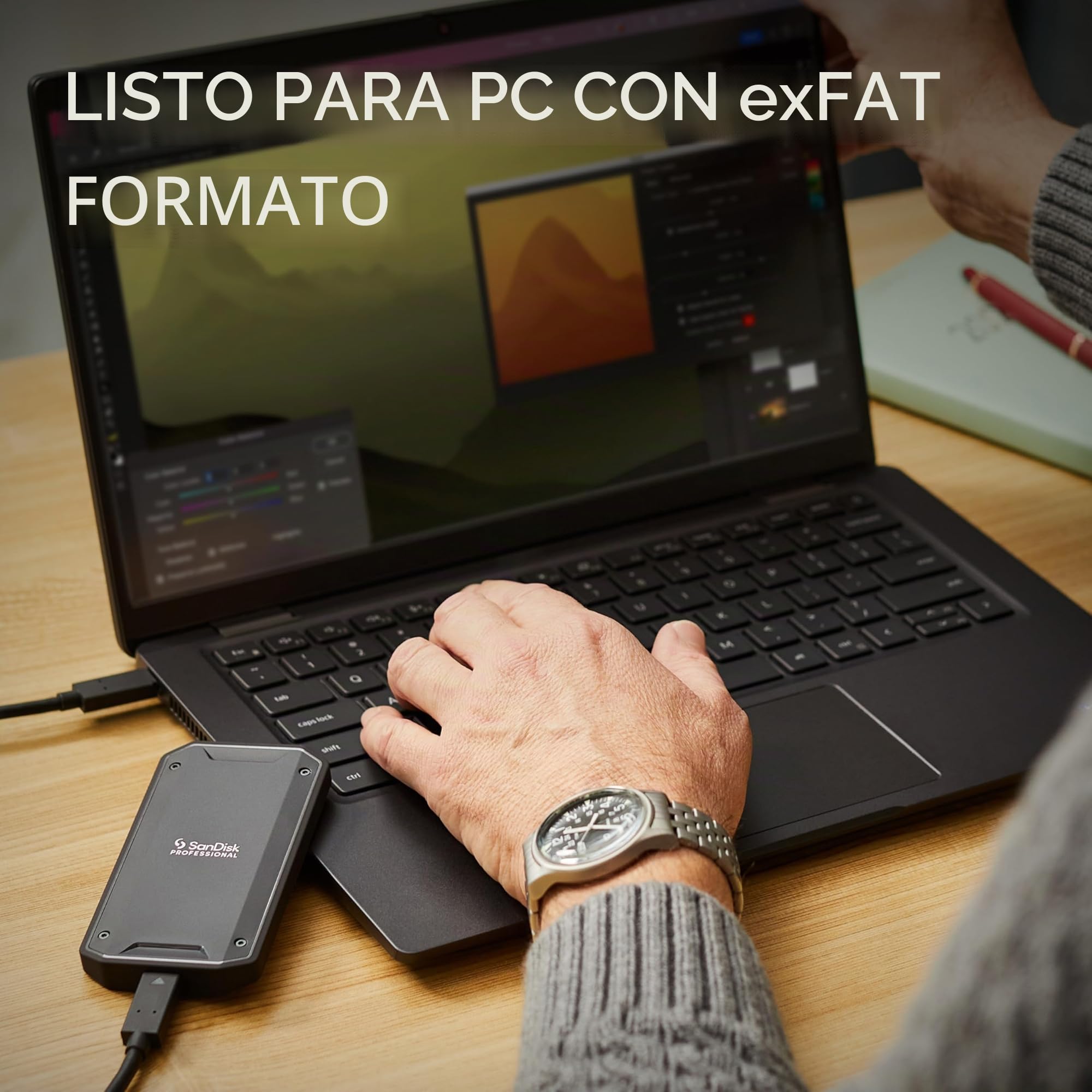 SanDisk SSD Profesional de 4 TB PRO-G40 hasta 3000 MB/s, Unidad